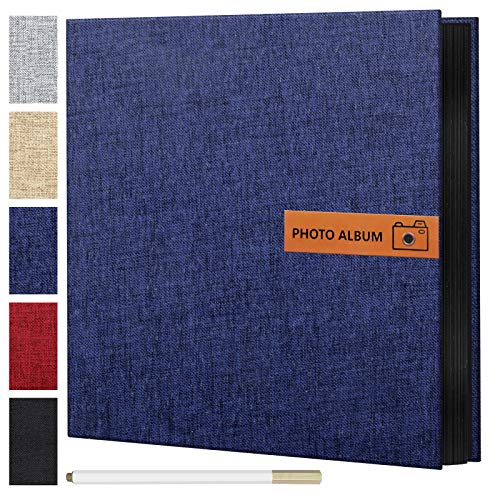 Fotoalben Selbstklebend, Adkwse Fotoalbum zum Selbstgestalten, Album Fotobücher DIY Scrapbook Groß mit 60 Schwarz Seiten…