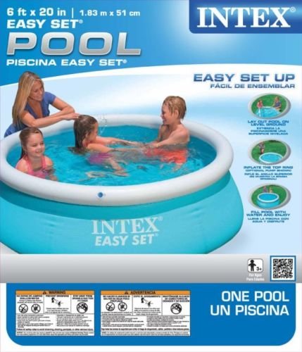 Piscina inflável Intex 15 x 50 cm de fácil ajuste – Azul água | 28101EH (54402E)