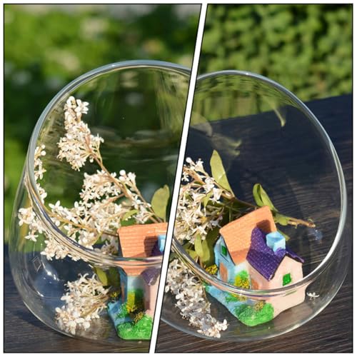 Botella de vidrio para albahaca fresca y plantas decorativas en pasillos 4