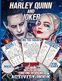  Harley Activity Book: Excellent Special Quinn Word Search And Maze Coloring Adult One Of A Kind Activities Books 8.5\" X 11\"