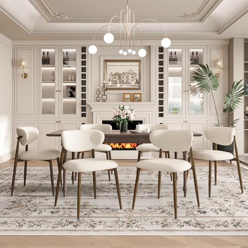MALOL 6-Pack Metal Dining Chairs