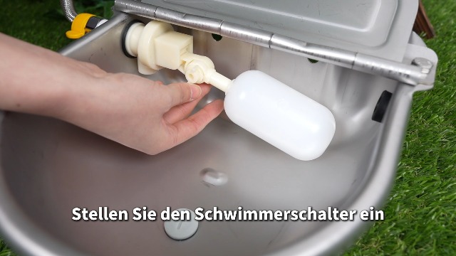 MUYIRTED Automatische Pferdetränke – Edelstahl 304, 1/2" Schwimmerventil, 4 Liter, Für Rinder, Schafe, Hunde & Pferde