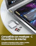 Czytnik Kart USB C SD (3w1) Typ C, Kabel Ładowania, Adapter Micro SD Card Reader dla iPhone 16 15 Pro Max, Cyfrowa Kamera, TF Pamięć, Zdjęcia, Stick, Apple MacBook, iPad, Kompatybilny z Samsung