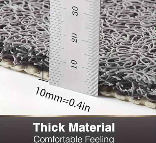 Image of VNQ! Cushion Noodle Mat for Home Entrance, Heavy Indoor Outdoor Anti Slip PVC Floor Mat for Bedroom, Kitchen, for Bathroom, Doors, Office, Door Mat, Bath Mat Colour Biege|(4X5 Feet)