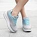 Woman's Shoes Athletic Sneakers for Women Casual Wide Width Wedge Low Top Walking Shoes Comfortable Arch Support Orthopedic Running Sneaker Comfort orthowear Blue 8