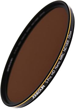 ND1000 72mm ND Filter, S-PRO HD Neutral Density Lens Filter,MRC 18-Layer Nano Multicoated, Schott B270 Optical Glass, ND1000 3.0 10-Stop