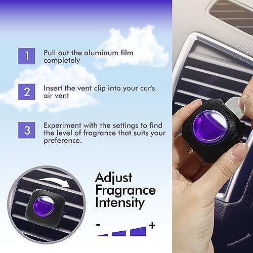 Image of Car Air Fresheners, 6 Pack, Lavender Embrace, Car Fresheners Vent Clips, Long Lasting Air Freshener for Car, Refresher for Men Women