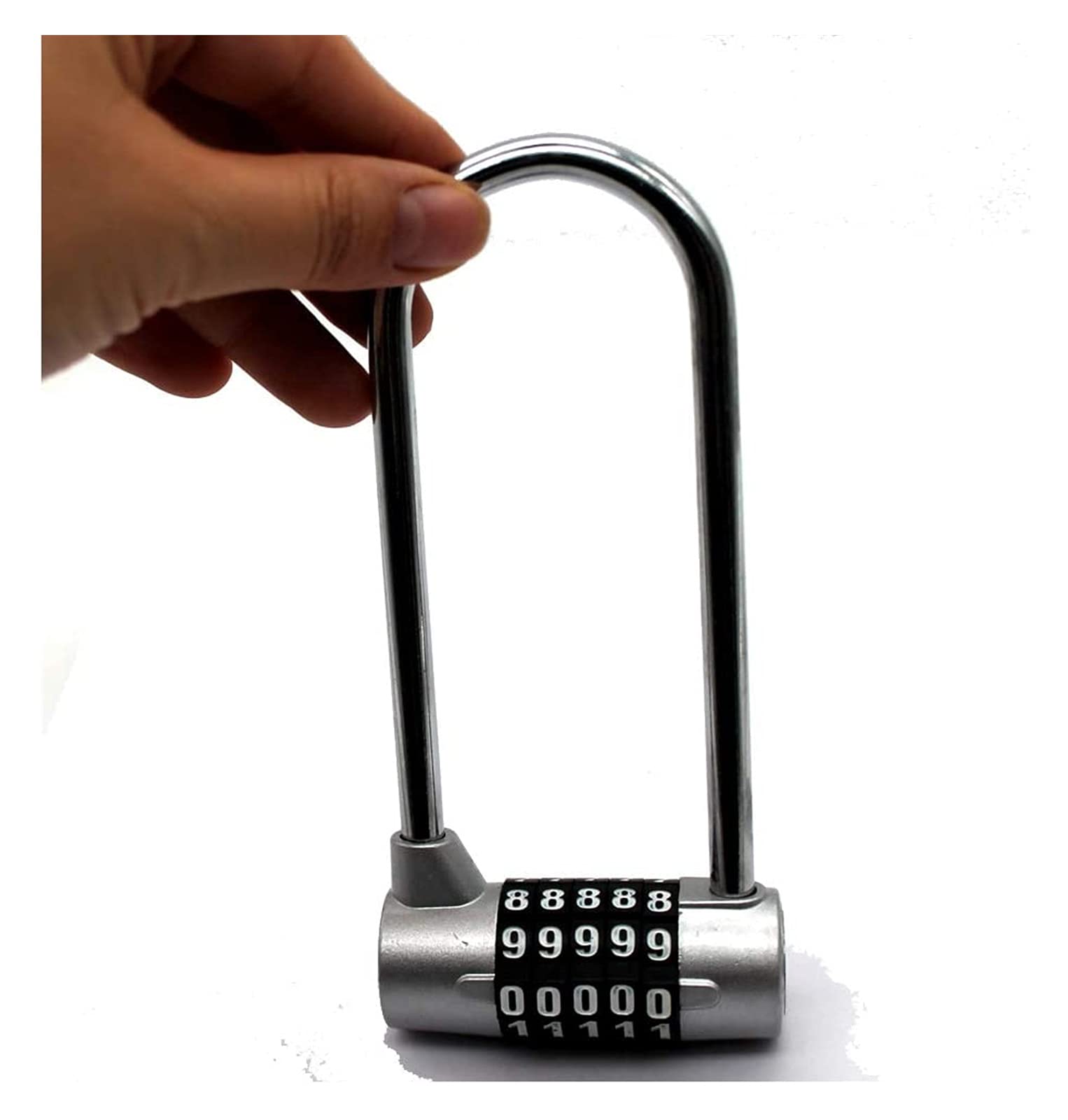 Lucchetti a combinazione， Lucchetti per valigie Lucchetti a combinazione con trave di estensione grande con codice Pad, Pad Gym, 5 posizioni Pad Pad