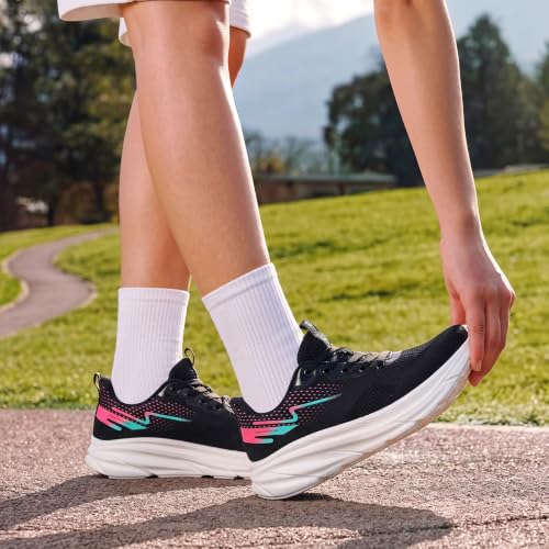 Image of Padgene Womens Sneakers Lightweight Tennis Walking Shoes Sports Running Shoes for Woman Mesh Breathable Gym Fashion Sneakers Athletic Comfortable Casual