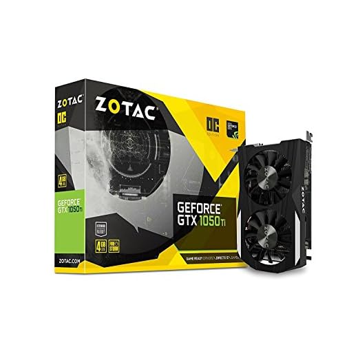 Zotac GeForce GTX 1050 Ti OC Edition ZT-P10510B-10L 4GB PCI Express Graphics Card