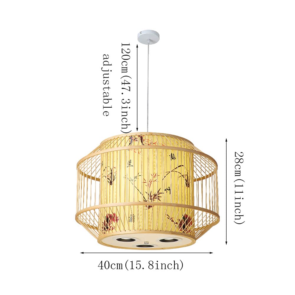 Lámpara colgante de bambú para cocina, Isla de cocina, cesta de ratán, pantalla de techo, cúpula de mimbre, pantalla de lámpara, decoraciones colgantes