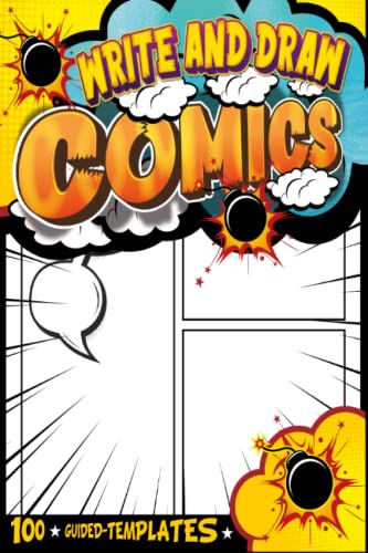 100 Comic Templates: Busy Kids Activity Learning Books To Encourage Writing And Drawing A Personalized Comic Book Piece | Party Favors Activity Books For Kids Ages 4-8 image 2
