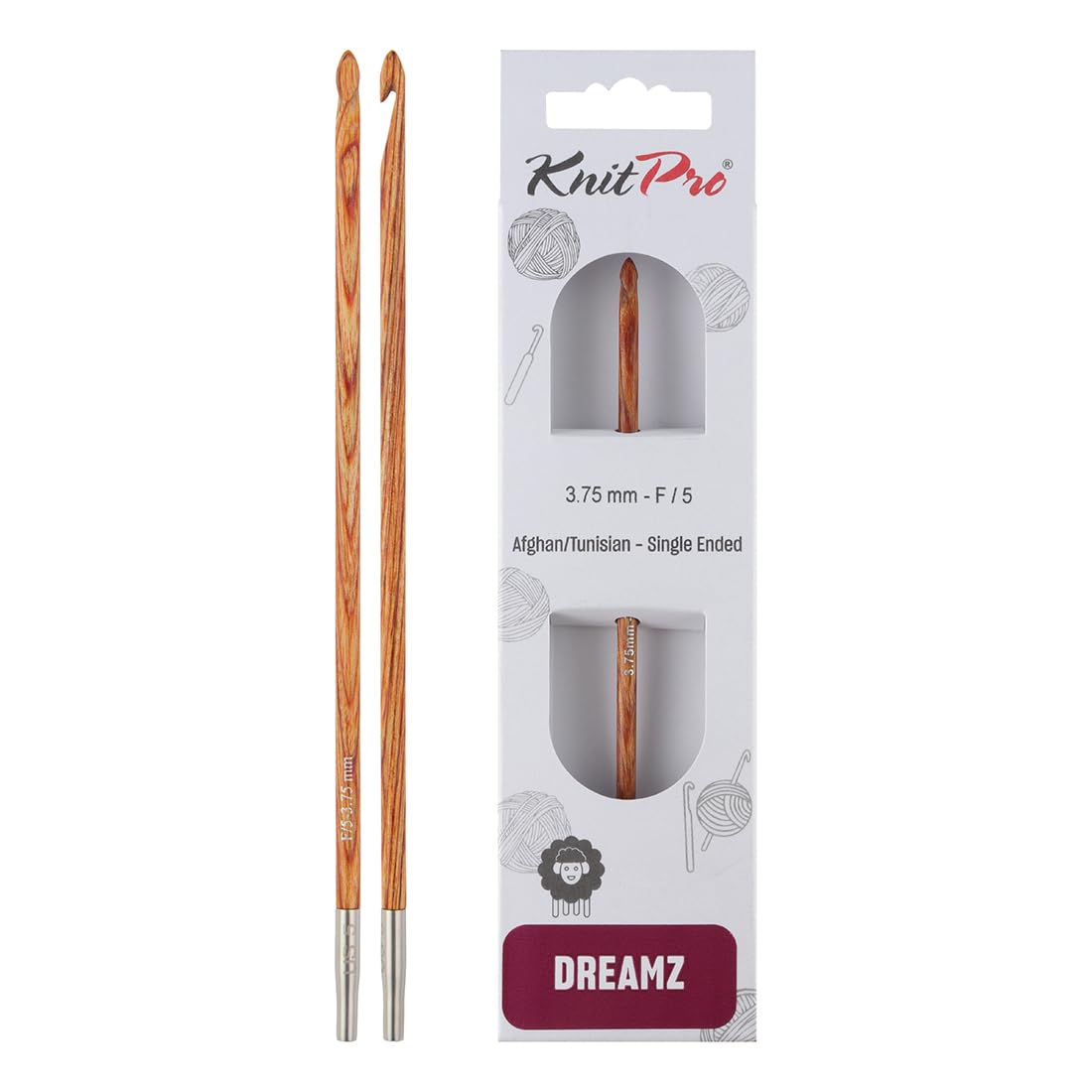 KnitPro Dreamz Afghan/Tunisian Crochet Hook | Size 3.75mm
