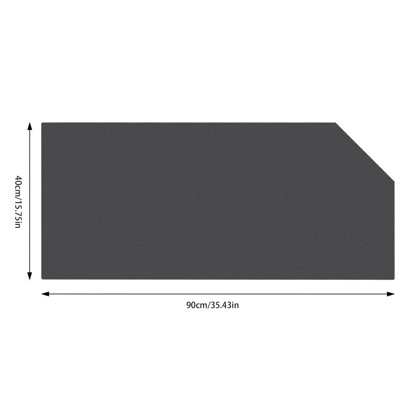 Urinal Separador de inodoro 40 x 90 cm, para inodoros con 304 soportes de acero inoxidable, montaje en pared, para cines, hoteles (ángulo inclinado)