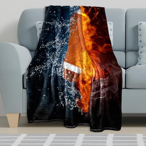 Couverture football eau de feu plaid microfibre pour canapé - 6
