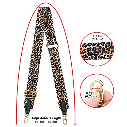 Image of nuoku Purse Straps Replacement Crossbody Straps for Purses Straps for Handbags Luggage Straps, Leopard Print 2