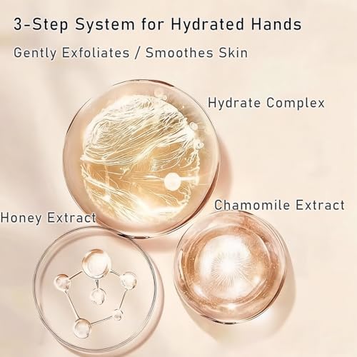 Grospe Smoothing Peel Off Hand Mask - 1.7oz Moisturizing & Exfoliating Hand Care with Natural Botanical Extracts, Nourishing Formula for Soft, Smooth Skin (Chamomile) - Image 6