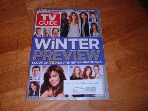 TV Guide magazine, January 3-9, 2011-Winter Preview Issue. The Scoop on 52 new and returning shows. TV Guide magazine, January 3-9, 2011-Winter Preview Issue. The Scoop on 52 new and returning shows.