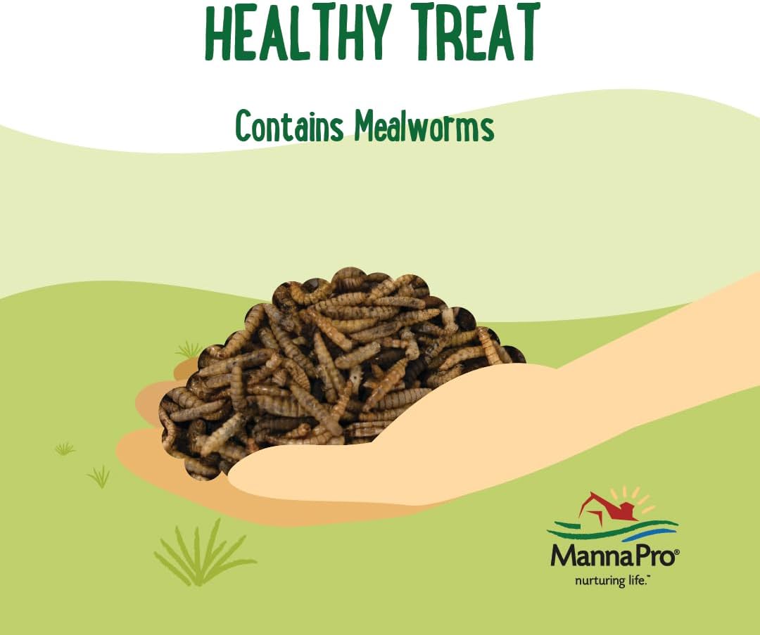 Farmhouse Favorites Dried Mealworms for Chickens, 5 lb, Chicken Treats, Meal Worm, 100% Natural Bird Food for Hens, Turkeys, Geese, Guinea Fowl, Duck Food, Poultry Scratch, Meal Worms for Wild Birds