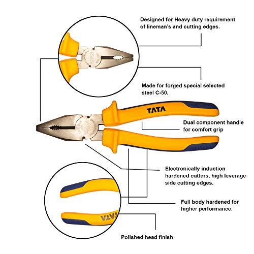 TATA AGRICO COMBINATION PLIER (8 Inch/ 200 mm)