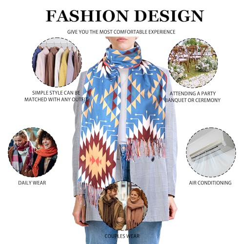 Soft Scarf for Women Winter, Lightweight Shawl Wraps, Fashion Scarves Christmas Gifts for Women Wife, Birthday Gifts4