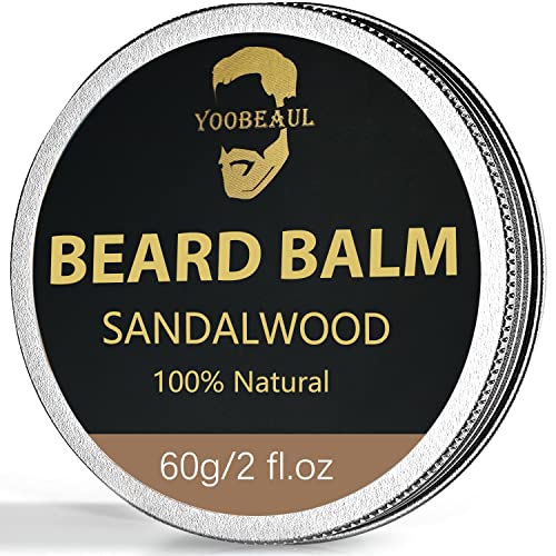 Beard Balm Conditioner For Men, Hydrates, Smooths, Adds Shine & Tames Flyaway Hair, Natural Organic Beard Conditioner With Shea Butter, Argan, Jojoba, And Orange Oils, Sandalwood Scent - 2 Oz #TOP10