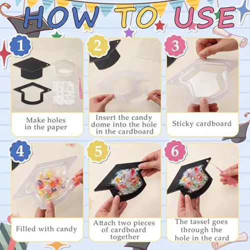 Chapeau de graduation décoration de buffet propre et facile - 7