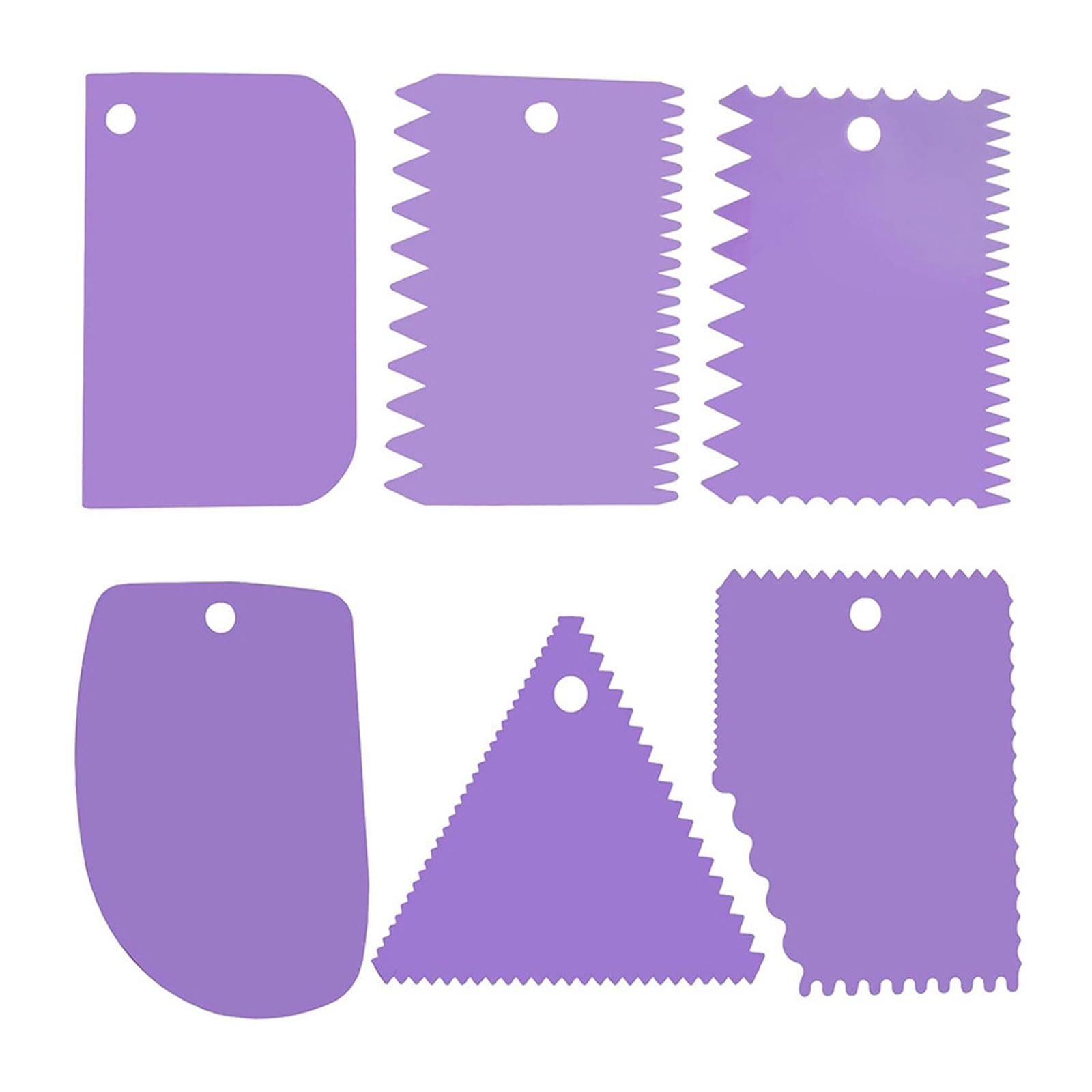 Aqvjd Purple Multipurpose Glues Spreader 6 Different Size Epoxy Resin Spreader For Even Spreading On Various Surfaces Spreaders For Epoxy