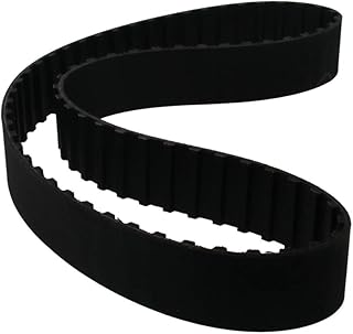 Fielect 270L Timing Belt Rubber Timing Belt Cogged Industrial Timing Belt Closed Loop Synchronous Pulley Wheel 72 Teeth 270mm*25mm 9.525mm Pitch Black 1pcs