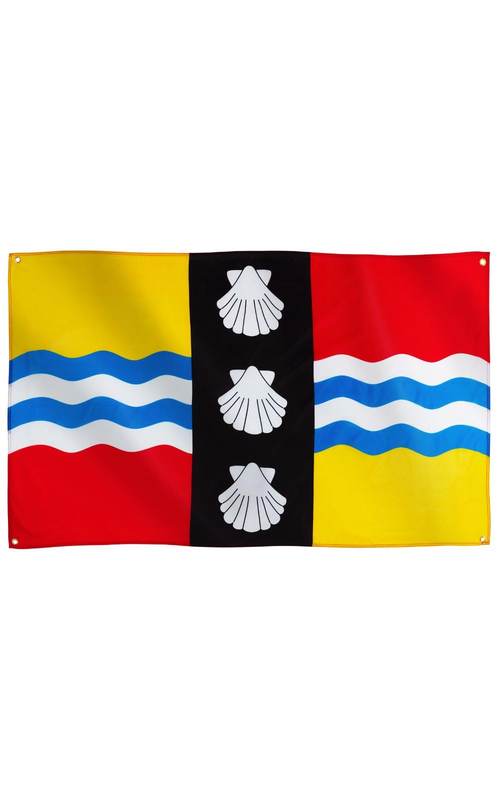 Runesol Bedfordshire Flag, 91x152cm, 3ft x 5ft, 4 Grommets, Eyelet In Every Corner, Bedfordshire Day, Bedford