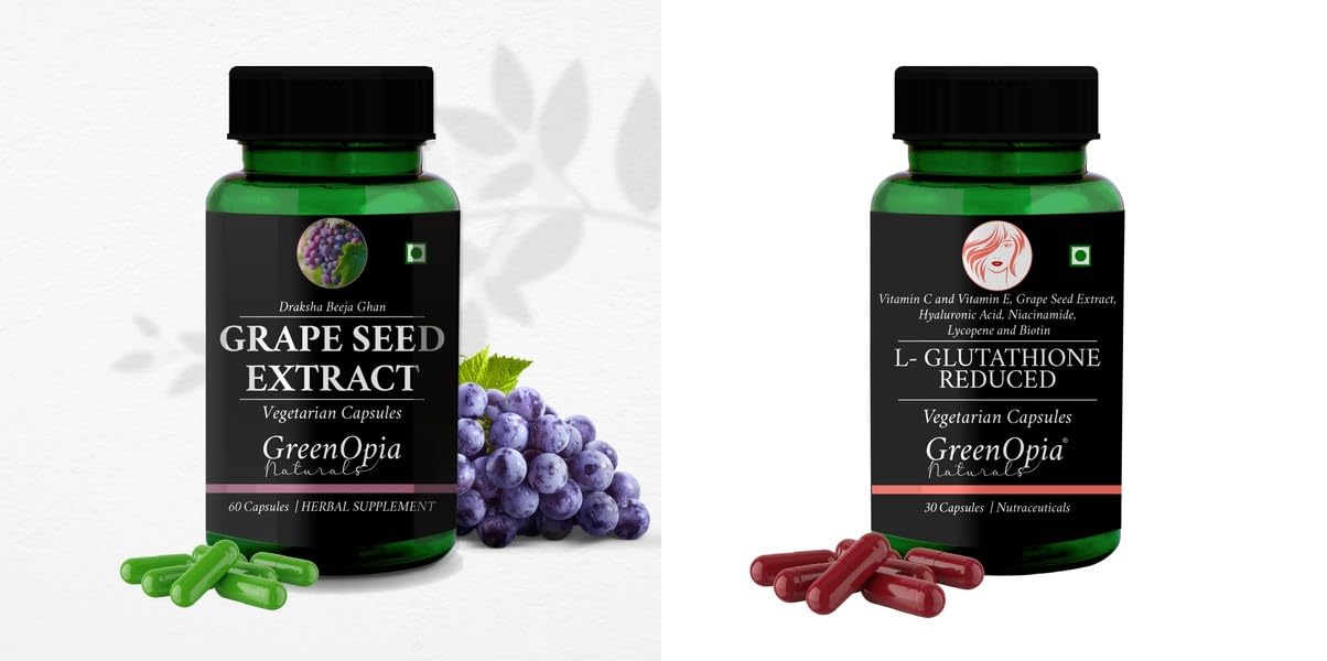 Grape Seed Extract L Glutathione Reduced Wellness Daily Vitality 60 CAPSULES-image-32