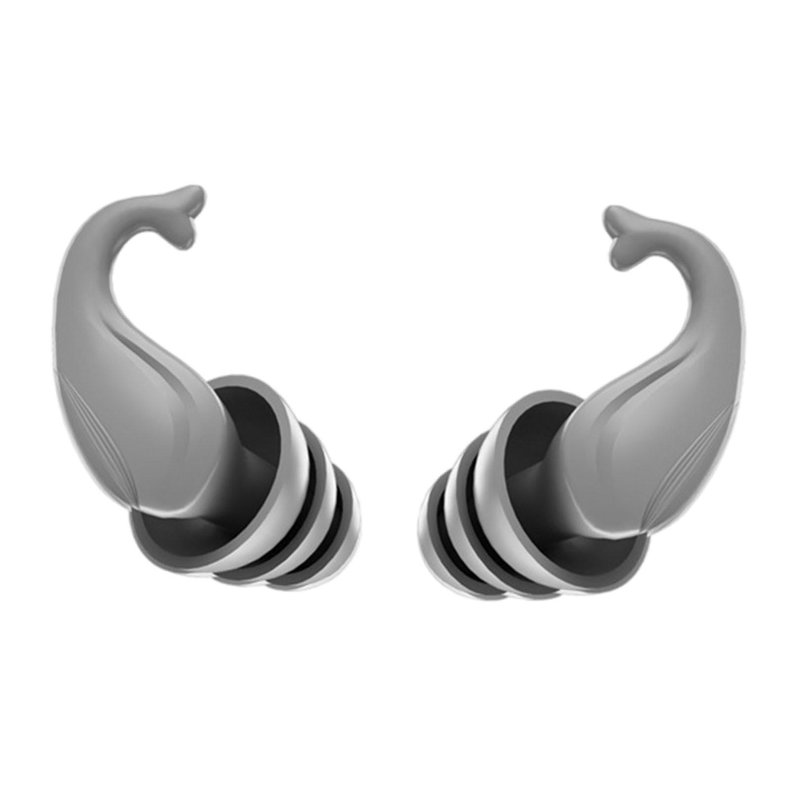HEAVENGLOW Waterproof Swimming Ear Plugs Noise Cancelling for Traveling Working Surfing Gray|Health & Beauty|Health Care|Ear Care|Ear Plugs|1 Pair of Ear Plugs-image-1