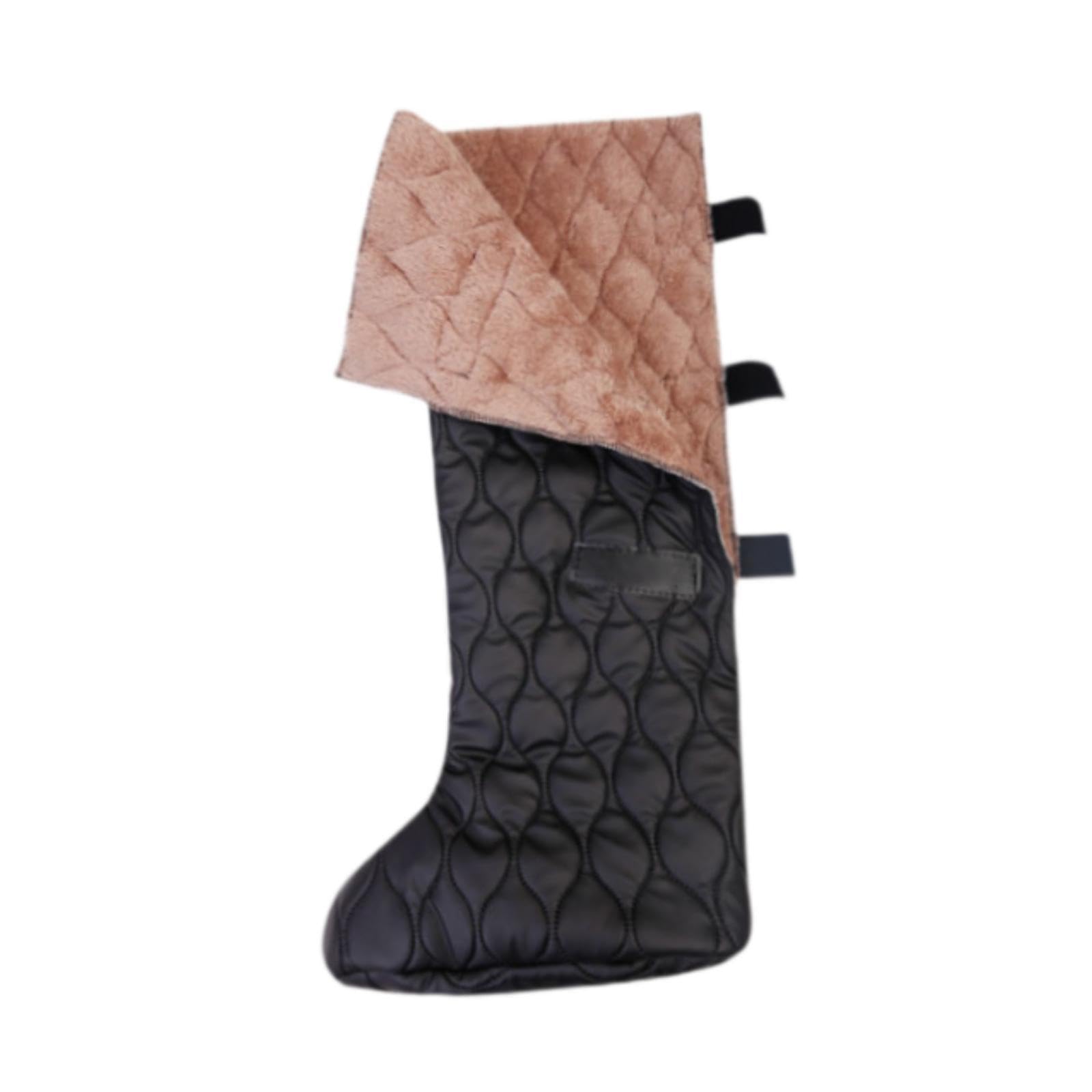 kowaku Booties Warm Sock Foot Down Slipper Soft Cozy,Thick,Thermal Below The Knee Sleeping Sock Foot Cast Cover for Skiing Home Tent, L