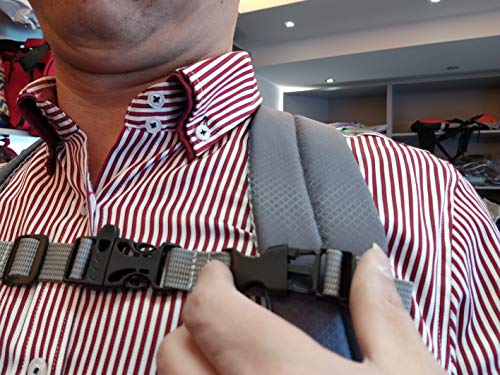 Backpack Chest Strap- Nylon - Adjustable Universal (Grey)3