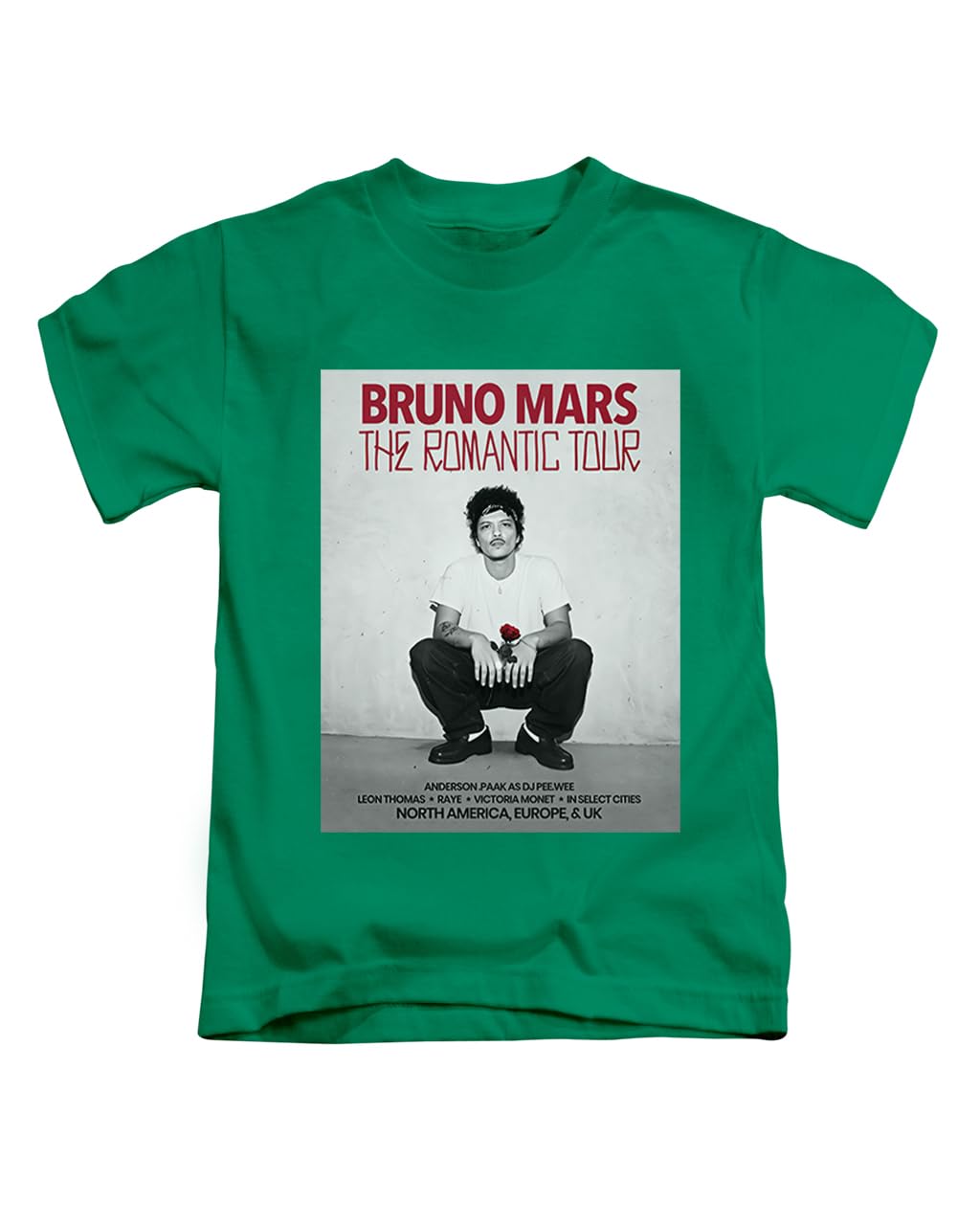 Red Text Bruno pop Mars The Romantic Novelty Meme Iconic Trending Trend Tee T-Shirt Funny Unisex T Shirt Top