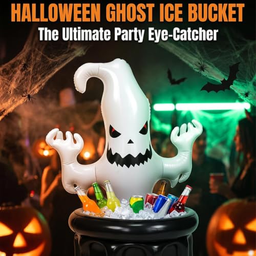Contenedor hinchable para eventos de Halloween con espacio para caramelos y refrescos 5