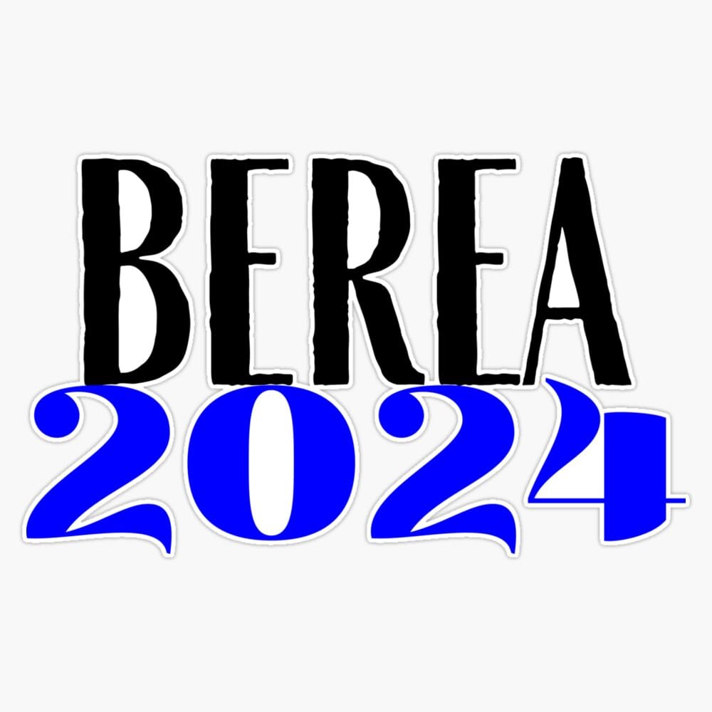 Berea Class of 2024 Bumper Sticker Vinyl Decal 5"