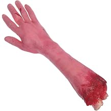 Halloween Body Parts Props, Bloody Fake Severed Arm Realistic Broken Hand for Halloween Horror Party Haunted House Decorations Small Broken Arm