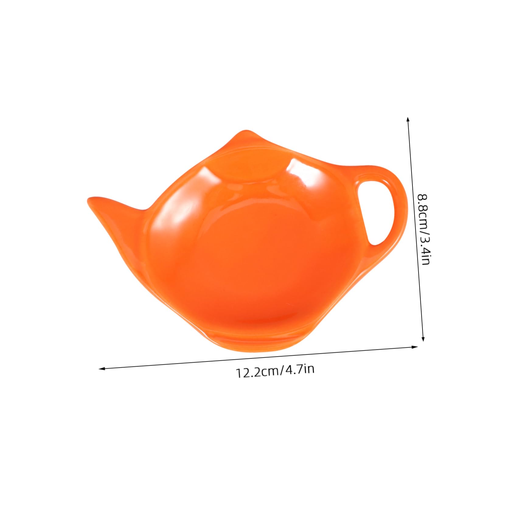 Alipis Tea Bag Holder Ceramic Teapot-Shaped Tea Bag Dish Tea Bag Tray Teaware Coaster for Teapot Small Ceramic Dish