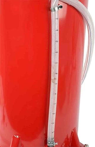 Miniatura 3 de JEGS Tanque de drenaje de aceite de acero portátil de 18 galones, altura de embudo ajustable, resistente