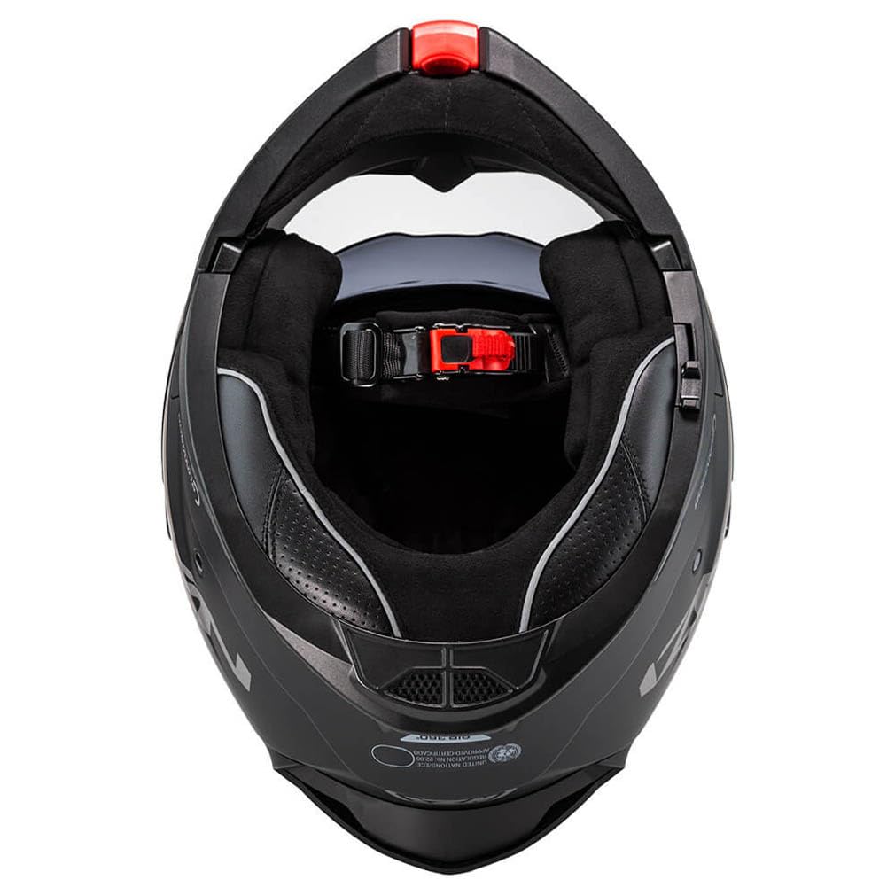 NZI Combi 3 Duo Negro Mate - Casco de Moto Modular Abatible con Visor Solar - Unisex Hombre y Mujer - Homologado P/J ECE 22.06