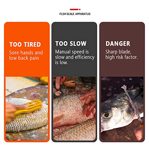 Elektrischer Fischschuppen-Entferner, Handheld Leistungsstarker Fischschuppen-Entferner Schaber, Drahtlose… - Image 4
