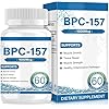 BPC 157 Peptide Capsules 1000 mcg, supports muscle growth, tissue repair, strength, non-GMO, gluten-free, 60 capsules(1PC)
