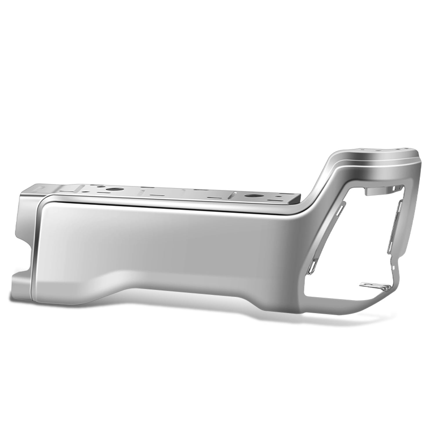 DNA MOTORING Right Side Rear Bumper Compatible with 2023-2025 Ford F250 SD, F350 SD, F450 SD, w/o Parking Sensor Holes, FO1102410, Chrome,