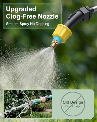 Image of 2 Gallon Electric Garden Sprayer, Battery Powered Weed Sprayer with Telescopic Wand, 3 Adjustable Nozzles, Garden Sprayer with Collapsible Tank, Shoulder Strap for Lawn Care, Plant Watering & Cleaning