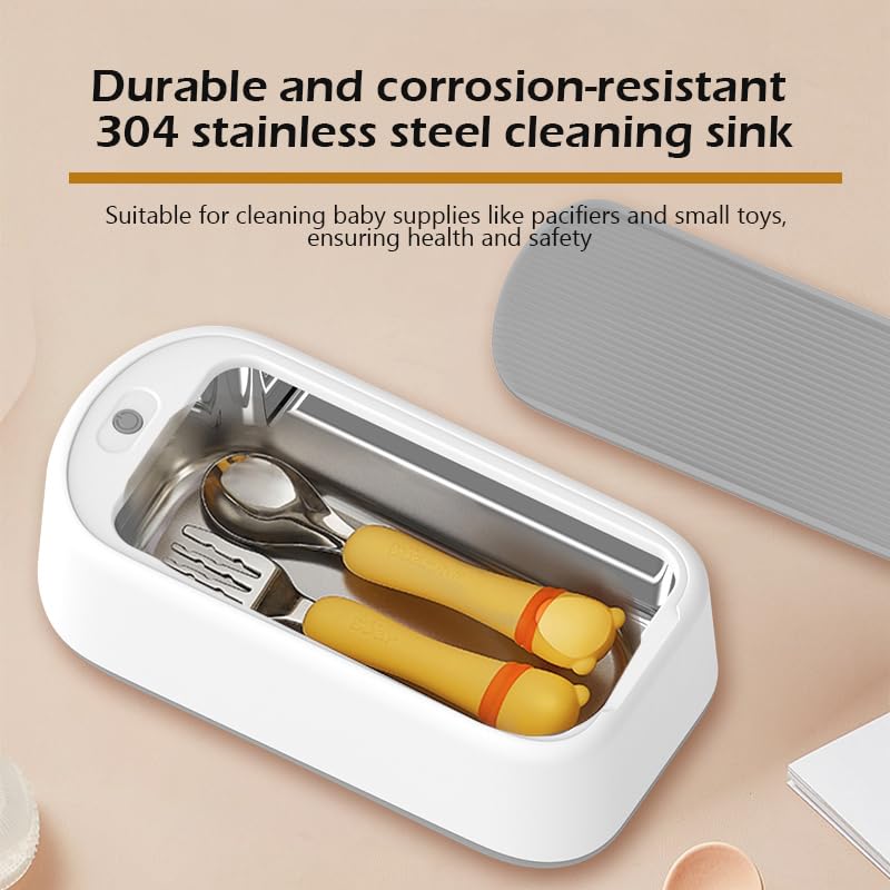 Miniatura 5 de Ultrasonic Jewelry Cleaner Machine,40W 640ML Ultrasonic Jewelry and Eye Glasses Cleaner,Portable Household Ultrasonic Cleaner Machine for Cleaning