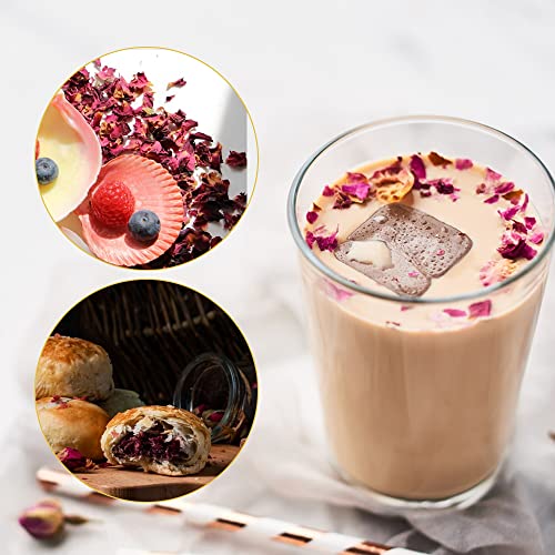 Haiops Dried Rose Petals 1.76 Ounce Natural Dry Rose Petals For Soap Candle Making, Wedding Decoration, Bath Bomb Making, Crafting, Sachet Bags (50G) #TOP6