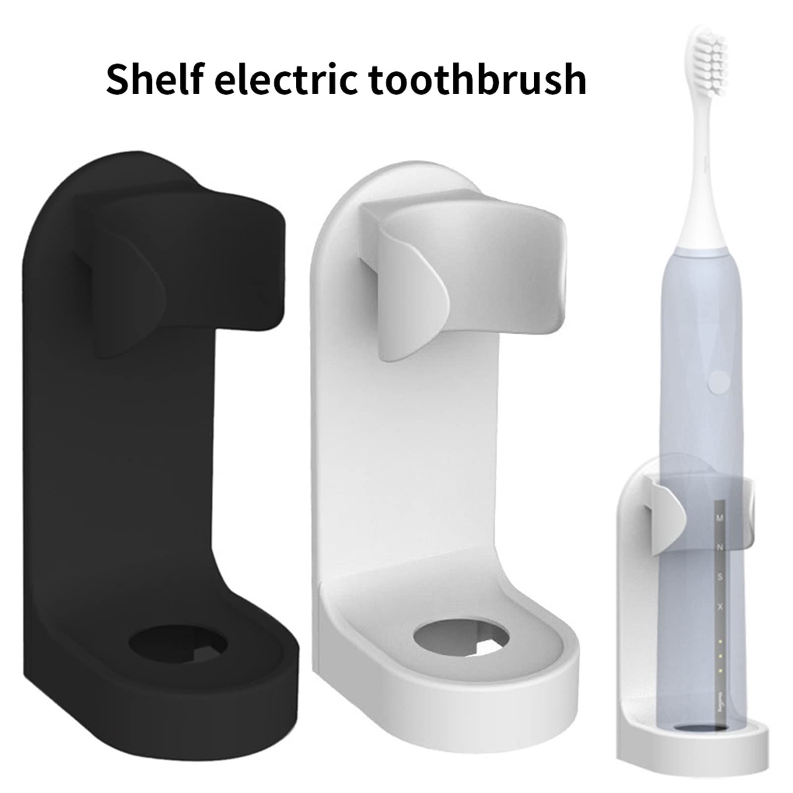 Soporte para cepillos de Dientes Soporte para cepillos de Dientes sin Rastro Organizador de cepillos de Dientes Cepillo de Dientes eléctrico Soporte montado en la Pared Estante Accesorios de