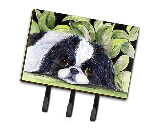Caroline's Treasures SS8322TH68 Japanese Chin Leash or Key Holder, Wall Hooks, Key Hooks Holder, Coat Rack Wall Mount, Coat Hooks, Hooks for Hanging Keys, Towels, Aprons, Leashes,