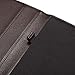 Leather Junior Padfolio for Men & Women with Pen Loop, Italian Calfskin, Business Portfolio Notebook Folder (Pebbled Coffee)